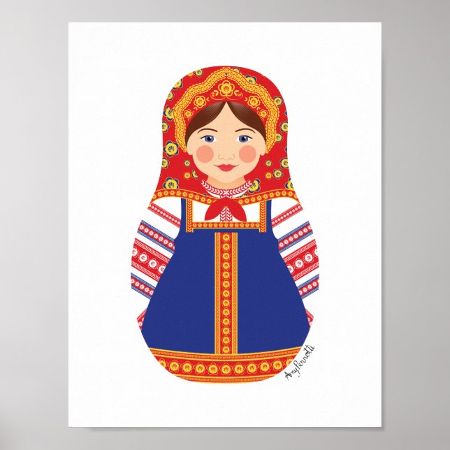 Ryska Matryoshka Poster (Framsidan)