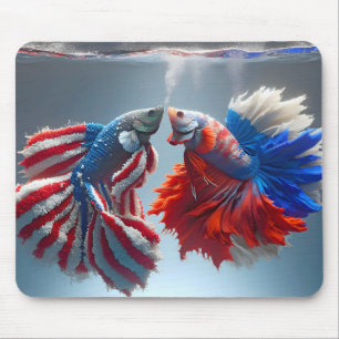 Ryska mot amerikanska Betta Fish Musmatta