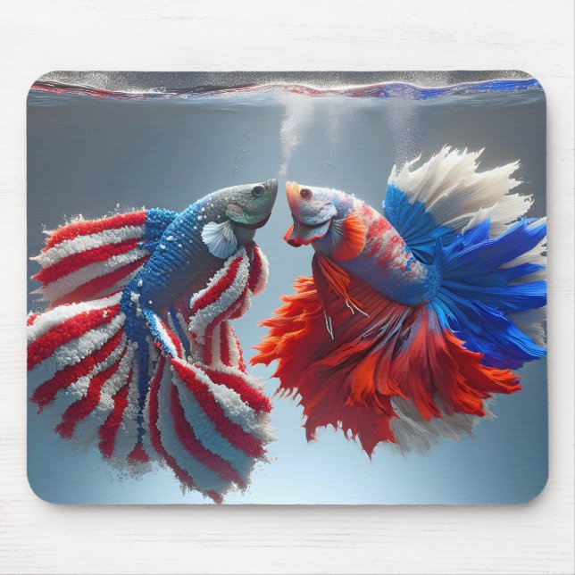 Ryska mot amerikanska Betta Fish Musmatta (Framsidan)