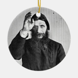 Ryska Mystic Grigori Yefimovich Rasputin Julgransprydnad Keramik