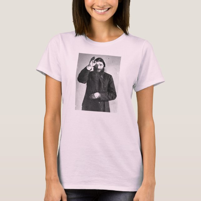 Ryska Mystic Grigori Yefimovich Rasputin Tee (Framsida)
