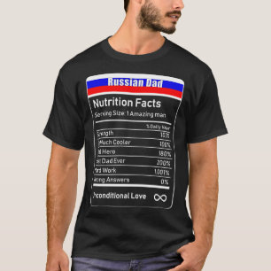 ryska Pappa-näringsämnen Fars dag Gift Dadd T Shirt