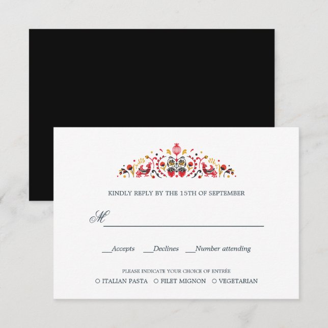 ryska PeopleArt BRÖLLOP OSA MEAL-VAL (Fram/baksida)