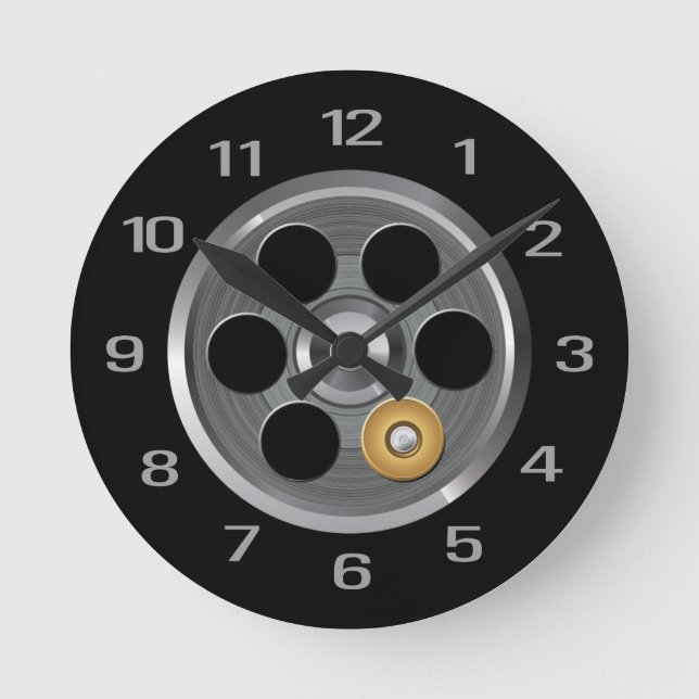 ryska Roulette Wall Clock Rund Klocka (Framsida)