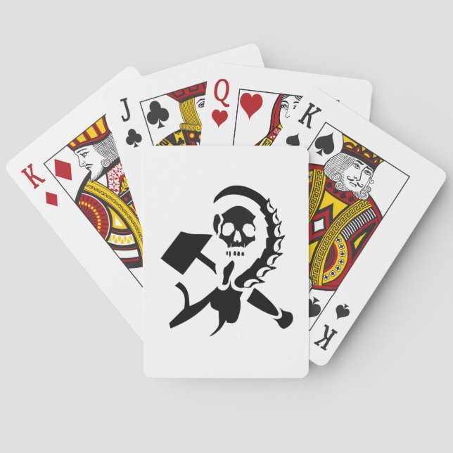 ryska Sickle och Hammer Evil Invasion Casinokort (Baksidan)