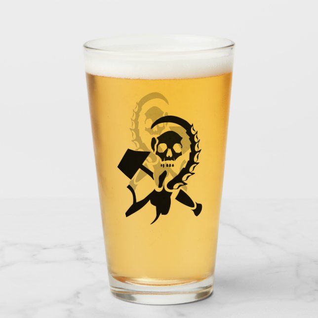 ryska Sickle och Hammer Evil Invasion Glaskopp (Framsida fylld)