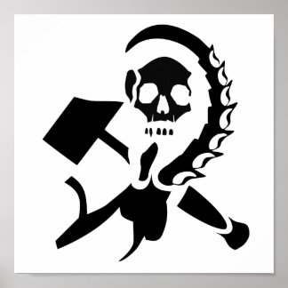 ryska Sickle och Hammer Evil Invasion Poster