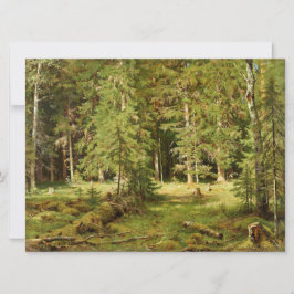 Ryska skogen (Rustic Landscape) (Grönt Skogen) Kort