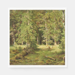 Ryska skogen (Rustic Landscape) (Grönt Skogen) Pappersservett