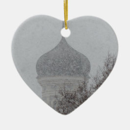 Ryska Snöstorm Julgransprydnad Keramik