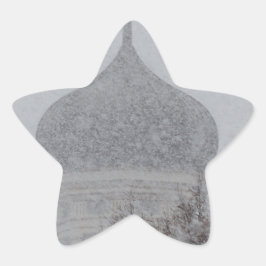 Ryska Snöstorm Stjärnformat Klistermärke