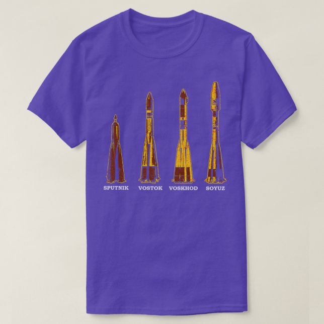 Ryska sovjetiska raketer t shirt (Design framsida)