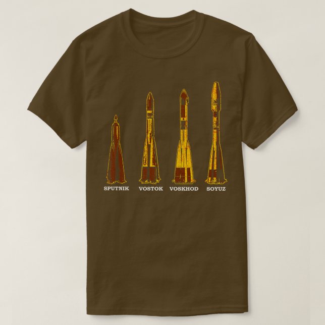 Ryska sovjetiska raketer t shirt (Design framsida)