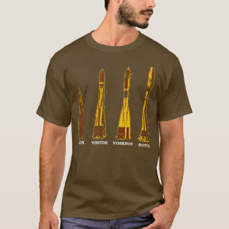 Ryska sovjetiska raketer t shirt