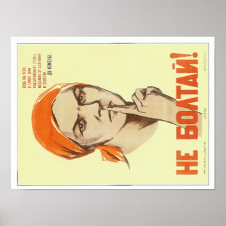 Ryska sovjetiska WWII-poster Poster