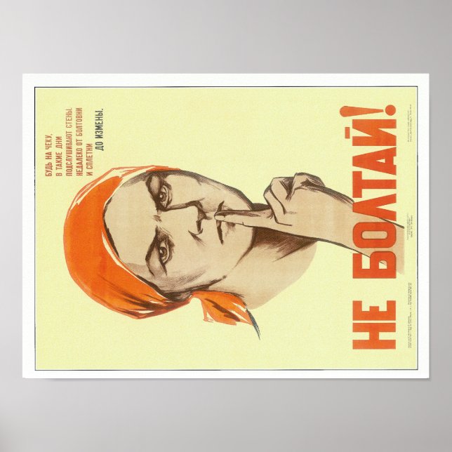 Ryska sovjetiska WWII-poster Poster (Framsidan)