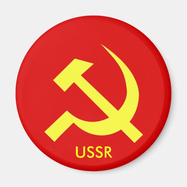 Ryska Sovjetunionen Hammer & Sickle Magnet (Framsidan)