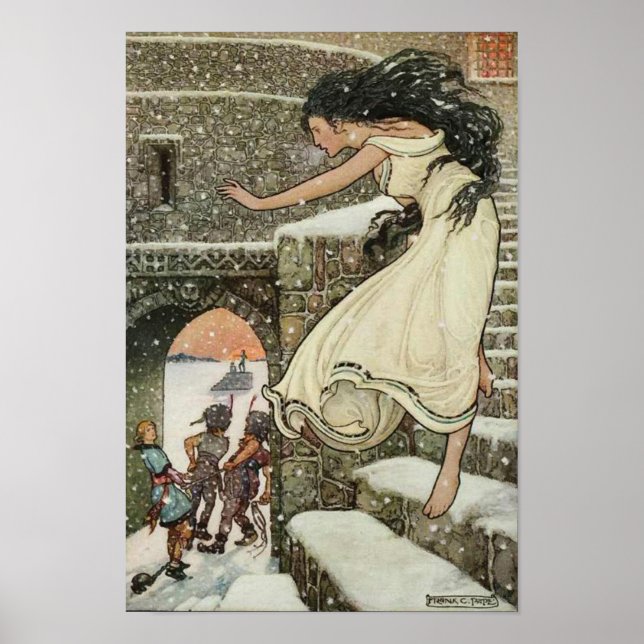 Ryska Storybook Princess Frank Pape Art Poster (Framsidan)