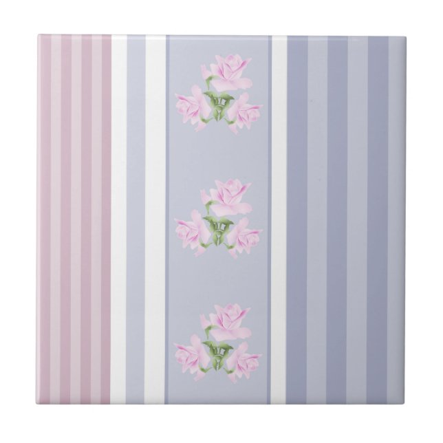 Ryska, strimlade, lapptäcke kakelplatta (Framsidan)