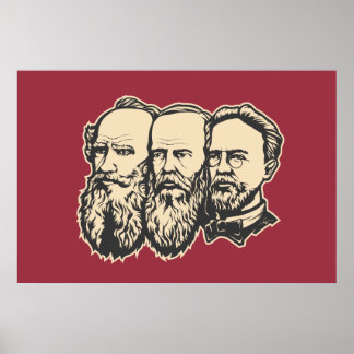 Ryska trojkan: Tolstoy, Dostoevsky, Chekhov Poster