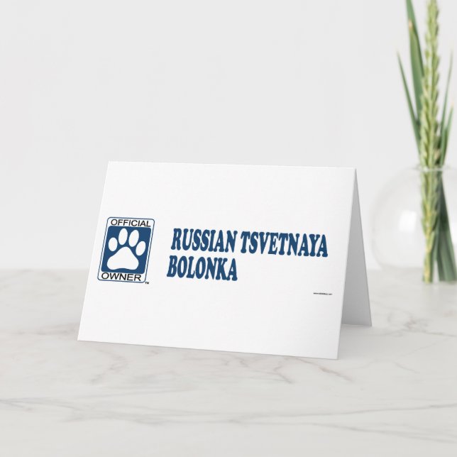 RYSKA TSVETNAYA BOLONKA_Blue Kort (Framsida)