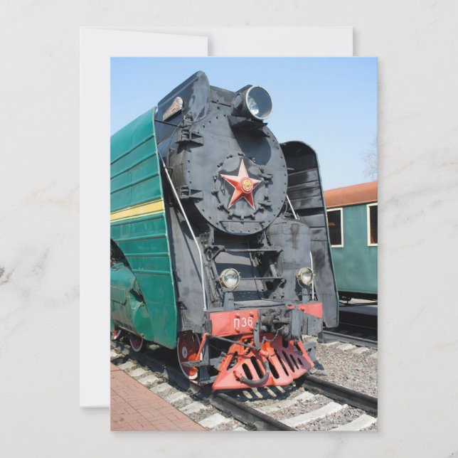 Ryskt ånglok P36-0001. Byggt 1950 (Framsida)