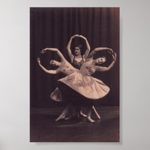 Ryskt baletttryck poster