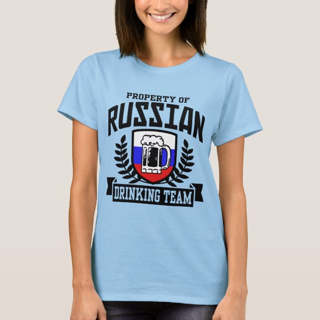 Ryskt drickteam t-shirt (Framsida)