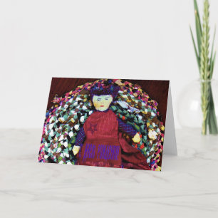 Ryskt födelsedagskort med Rag Doll Kort