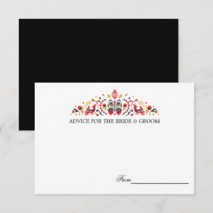 Ryskt folkkonst Khokhloma Bröllop Advice-kort Inbjudningar