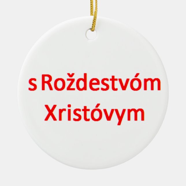 ryskt god jul julgransprydnad keramik (Framsidan)