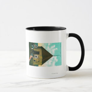 Ryskt kvarterhus i St Michael, Alaska Mugg