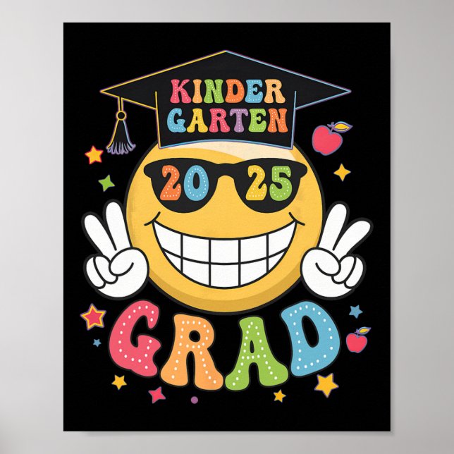 Ryslig examen från förskolan Glad examen Cl O Poster (Framsidan)