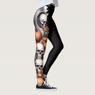 🎃 Rysligt fantastiska skallformade leggings! Leggings