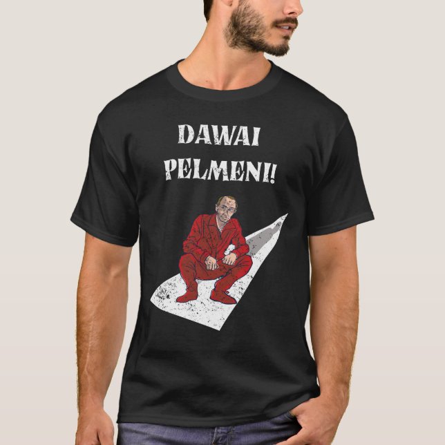 ryssar skrika Putin rysk-tysk T Shirt (Framsida)