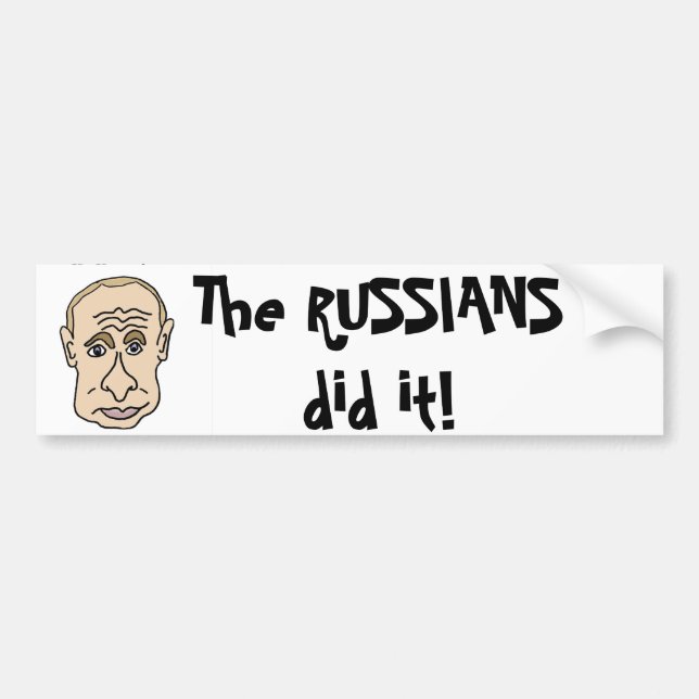 Ryssarna gjorde det den Putin tecknaden Bildekal (Framsidan)