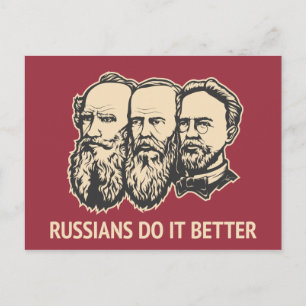Ryssarna gör det bättre vykort