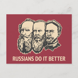 Ryssarna gör det bättre vykort