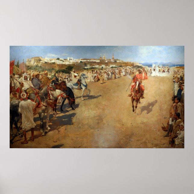 Rysselberghe - Arabiska Fantasy 1884 Poster (Framsidan)