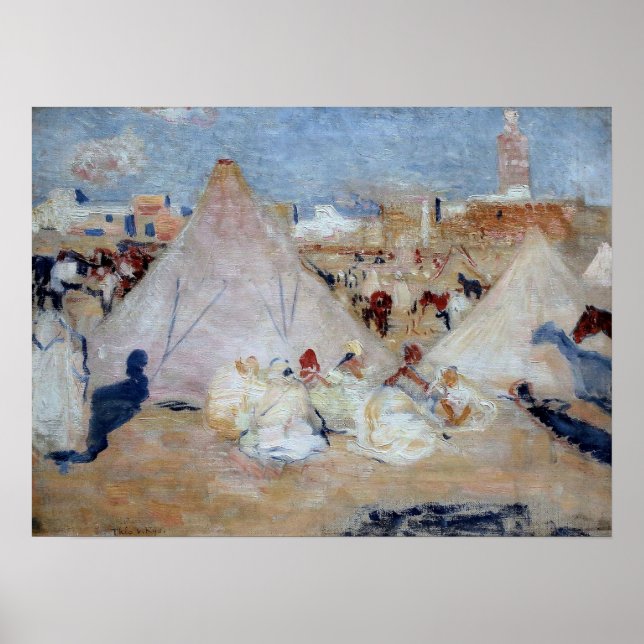 Rysselberghe - Camp In Morocco Poster (Framsidan)