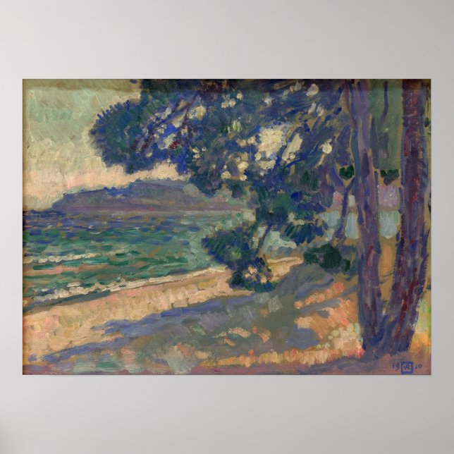Rysselberghe - Cavalaire Beach Poster (Framsidan)