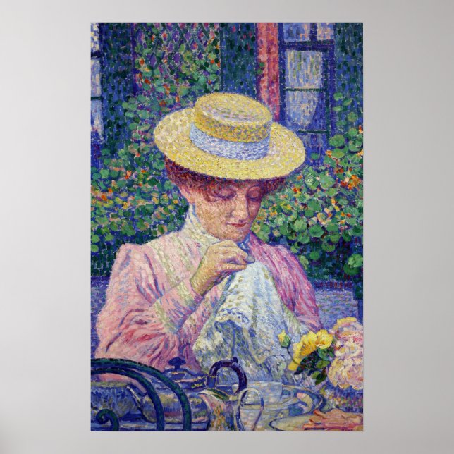 Rysselberghe - i trädgården 1903 poster (Framsidan)