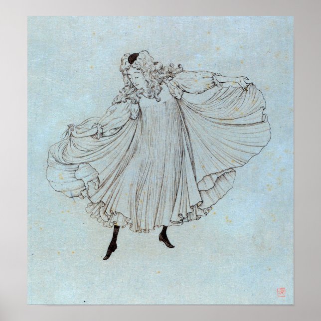 Rysselberghe - Loie Fuller 1893 Poster (Framsidan)