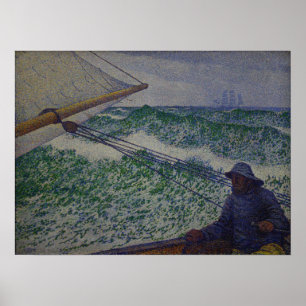 Rysselberghe - mannen vid Tiller 1892 Poster