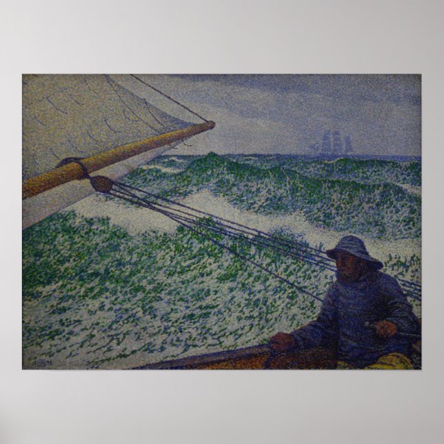 Rysselberghe - mannen vid Tiller 1892 Poster (Framsidan)