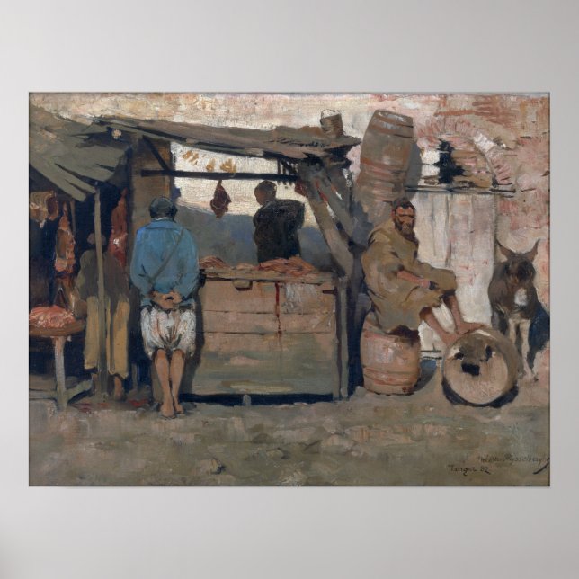 Rysselberghe - Marocknad marknad 1882 Poster (Framsidan)