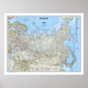 "Ryssland: 2012/present - Detailed Wall Karta ... Poster