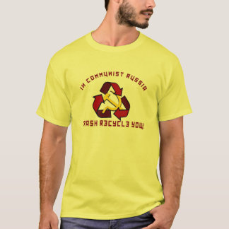 Ryssland återvinnor t shirt