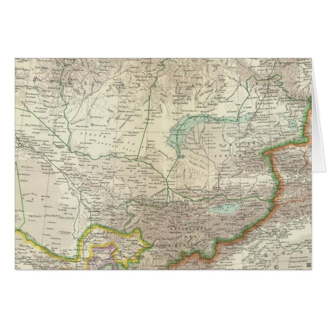 Ryssland, China, Asien 2 Hälsningskort (Framsidan Horizontal)