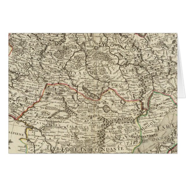 Ryssland, China, Asien Hälsningskort (Framsidan Horizontal)